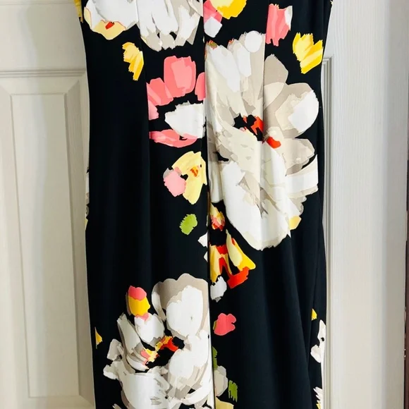 London Times Sleeve Less Floral Dress - Picture 8 of 9